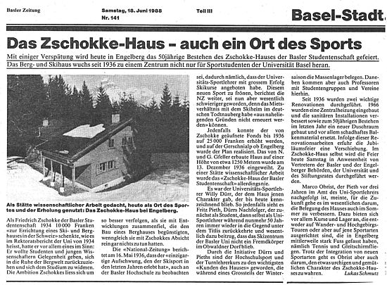 Basler Zeitung vom 18. Juni 1999