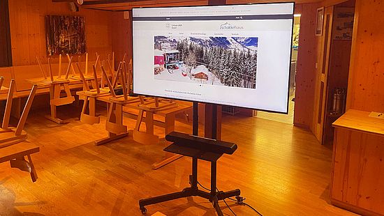 Mobiler Screen (65-Zoll) mit HDMI-Anschluss